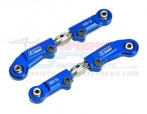 GPM Aluminum 7075 Stainless Steel Adjustable Front Steering Links TKR5056 TKR9523 1/10 TEKNO MT410 2.0 4X4 Pro Monster TkR9501 - BLUE - MT2162S-B