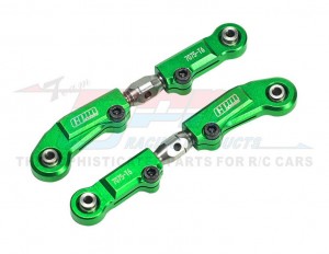 GPM Aluminum 7075 Stainless Steel Adjustable Front Steering Links TKR5056 TKR9523 1/10 TEKNO MT410 2.0 4X4 Pro Monster TkR9501 - GREEN - MT2162S-G