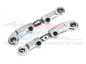 GPM Aluminum 7075 Stainless Steel Adjustable Front Steering Links TKR5056 TKR9523 1/10 TEKNO MT410 2.0 4X4 Pro Monster TkR9501 - MT2162S-S