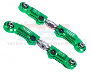 GPM Aluminum 7075 Stainless Steel Rear Camber Links TKR5188B TKR9550 1/10 TEKNO MT410 2.0 4X4 Pro Monster TkR9501 - GREEN - MT2057S-G