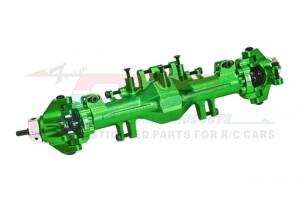 GPM LMTM012KIT ALUMINUM 7075 QUICK RELEASE FRONT AXLE HOUSING KIT For LOSI 1/18 Mini LMT Monster LOS01026 - GREEN - LMTM012KIT-G
