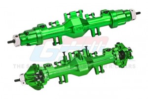 GPM LMTM1213KIT ALUMINUM 7075 QUICK RELEASE FRONT & REAR AXLE HOUSING KIT LOS212035 For LOSI 1/18 Mini LMT Monster LOS01026 - LMTM1213KIT-G
