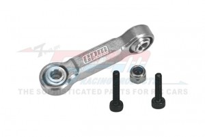 GPM LMTM162 ALUMINUM 7075 STEERING DRAG LINK LOS211051 FOR LOSI 1/18 Mini LMT 4X4 Brushed Monster Truck LOS01026 - SILVER - LMTM162-S