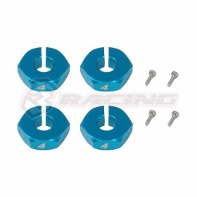 3RACING 3RAC-WX124/V2 Wheel Adaptor - 4mm For 1/10 RC Car - LIGHT BLUE - 3RAC-WX124/V2/LB