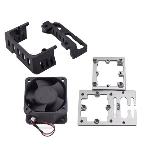 Aluminum 7075 Heatsink Cooling Fan Set For Hobbywing max5v2 g2 ESC With 5028 Cooling Fan - RS-hwmax5g2/SI