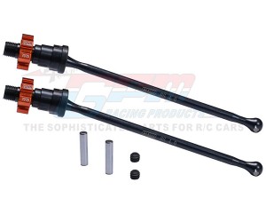 GPM TXM8170B 7075 Alloy Hex W/ Carbon Steel Front / Rear Driveshaft CVD 7750X 7768 For TRXXAS 1/5 X-Maxx 8S - TXM8170B-OR