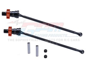 GPM Steel Front / Rear Driveshaft & 7075 Alloy Hex 7768 7896 For TRAXXAS 1/6 XRT 8S 1/5 X-MAXX WideMaxx 8S MONSTER - ORANGE - XRT190-OR