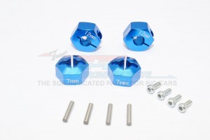 ALLOY HEX ADAPTER (12MMX7MM) -4PCS AXIAL SCX10 - AX010/12X7MM-B