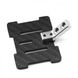 Carbon Fiber ESC Plate Alumnum 7075 Mount For 1/10 TAMIYA BBX BB-01 Buggy - BB01-09/SI