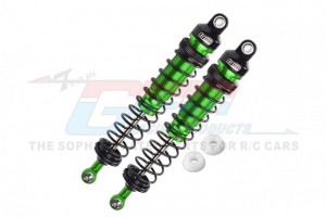 GPM RK122R ALUMINUM REAR ADJUSTABLE DAMPERS - 122mm FOR LOSI 1/10 4WD ROCK REY BRUSHLESS ROCK RACER LOS03009T1/T2 - RK122R-G-BK
