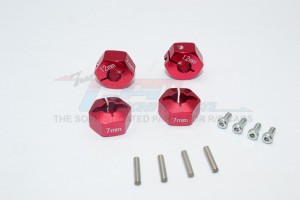 ALLOY HEX ADAPTER (12MMX7MM) -4PCS AXIAL SCX10 - AX010/12X7MM-R