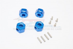 ALLOY HEX ADAPTER (12MMX9MM) -4PCS AXIAL SCX10 - AX010/12X9MM-B