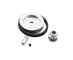 Aluminum Belt Gears Pulley Conversion Kit 12T / 30T For TRAXXAS 1/10 RC TRX-4 TRX-6 Crawler - TRX4-PCS01-SI