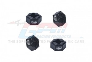GPM MGG010 ALUMINUM 7075 WHEEL HEX ARRMA 1/18 GRANITE GROM ARA2102 / TYPHON GROM ARA2106 - MGG010-BK