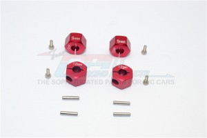 ALLOY HEX ADAPTER (12MMX9MM) -4PCS AXIAL SCX10 - AX010/12X9MM-R