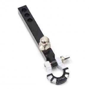 Metal Rear Bumper Tow Trailer Hook Hitch Black For 1/10 RC TRAXXAS TRX-4 AXIAL SCX10 CRAWLER TRUCK - RS-BTH02WI