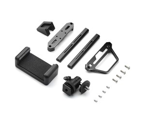 Aluminum Transmitter Protector Frame With Phone Holder For FLYSKY Noble NB4 PRO Edition Transmitter - RS-NB4AF/BK