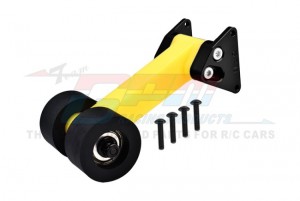 GPM MGO040R REAR WING MOUNT WITH WHEELIE SET For ARRMA 1/10 GORGON 4X2 MEGA 550 BRUSHED MONSTER ARA3230ST1/T2 - BLACK - MGO040R-BK