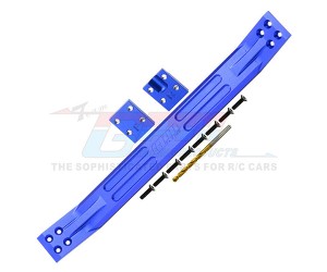 GPM 7075 Aluminum Main Chassis Plate For TRAXXAS 1/5 X-MAXX 6S 8S Monster 77076-4  77086-4 - BLUE - TXM016-B