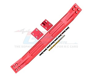 GPM 7075 Aluminum Main Chassis Plate For TRAXXAS 1/5 X-MAXX 6S 8S Monster 77076-4  77086-4 - RED - TXM016-R