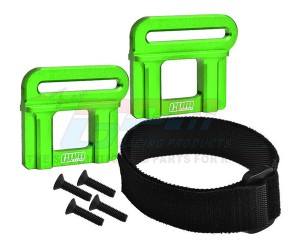 GPM 7075 Aluminum Battery Hold-Down Retainer 9628  For TRAXXAS 1/8 MAXX SLASH / SLEDGE - GREEN - TS0126-G