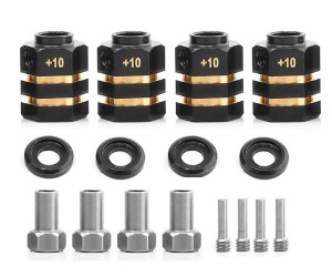 Brass 12mm Hex Adapter +3 / 5 / 10 /15mm 8269 For 1/10 RC TRAXXAS TRX-4 TRX-6 Crawler Truck - +10mm - TRX-8269/10MM