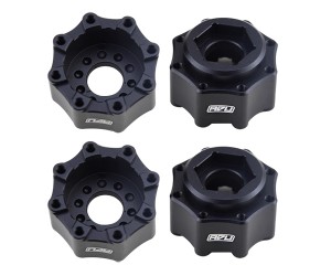 Aluminum 7075 8X32 To 17mm 1/2 Offset Hex Adapter 4PCS For PROLINE PL 3.8 Monster Rim PRO634500 - RS-PRO634500/BK