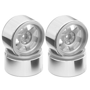 Aluminum 2.2 Inch 6 Spoke Pattern Rim Set 12mm Hex For 1/10 TRAXXAS TRX-4 AXIAL RACING SCX10 - TYSP022/SI