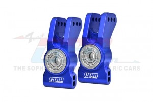 GPM MT2022 7075 ALLOY REAR HUBS LARGER INNER BEARINGS TKR9545 For TEKNO 1/10 MT410 2.0 / SCT410 2.0 4X4 Truck - BLUE - MT2022-B