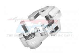 GPM MT2021 7075 ALLOY FRONT SPINDLES LARGER INNER BEARINGS TKR9541 For TEKNO 1/10 MT410 2.0 / SCT410 2.0 4X4 Truck - SILVER - MT2021-S