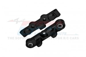 GPM MT2009 7075 ALLOY REAR HINGE PIN BRACE SET TKR9561 For TEKNO 1/10 MT410 2.0 / SCT410 2.0 4X4 Truck - BLACK - MT2009-BK