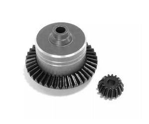 Aluminum Ball Diff Case With Steel Ring propeller Gear For TAMIYA 1/10 TT02 TT02B XV02 - GUN SILVER - RS-XV20112100A/GS