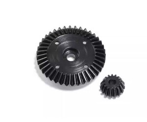 STEEL RING GEAR W/ PROPELLER SHAFT GEAR FOR 1/10 TAMIYA XV-02 TT02 TT02B RC CAR - RS-TT2100-G1G2