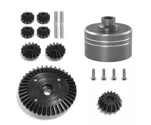 Aluminum Diff Case W/ Steel Full RING BEVEL GEAR SET FOR 1/10 TAMIYA TT02 TT02B XV-02 CAR - RS-XV20112100B/GS