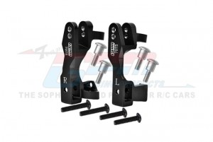 ALUMINUM 7075 FRONT C-HUB BLOCK 6832 FOR 1/10 TRAXXAS SLASH 4X4 RUSTLER STAMPEDE RC TRUCK - BLACK - SLA019N-BK