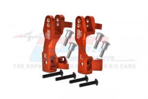 ALUMINUM 7075 FRONT C-HUB BLOCK 6832 FOR 1/10 TRAXXAS SLASH 4X4 RUSTLER STAMPEDE RC TRUCK - ORANGE - SLA019N-OR