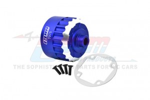 GPM SB011N 7075 ALLOY FRONT / CENTER / REAR DIFF HOUSING LOS252069 LOS257006 TEAM LOSI 1/6 SUPER BAJA REY 4X4 LOS05013 / SUPER BAJA REY 2.0 LOS05021 - BLUE - SB011N-B