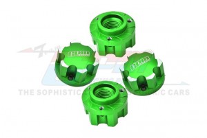 GPM XRT005 7075 PRO-LINE TIRE ALLOY WHEEL ADAPTERS 7756 For TRAXXAS 1/6 XRT 8S 1/5 X-MAXX MONSTER - GREEN - XRT005-G