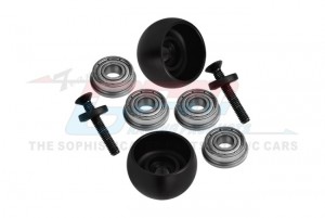 GPM MX040 SPECIAL MATERIAL LEAN BAR WHEELS LOS264003 FOR LOSI 1/4 PROMOTO-MX MOTORCYCLE - BLACK - MX040-BK
