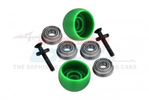 GPM MX040 SPECIAL MATERIAL LEAN BAR WHEELS LOS264003 FOR LOSI 1/4 PROMOTO-MX MOTORCYCLE - GREEN - MX040-G