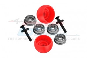 GPM MX040 SPECIAL MATERIAL LEAN BAR WHEELS LOS264003 FOR LOSI 1/4 PROMOTO-MX MOTORCYCLE - RED - MX040-R