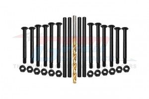 GPM TS5455/PIN MEDIUM CARBON STEEL FRONT & REAR SUSPENSION PINS 8940 8941 For TRAXXAS 1/8 6S MAXX SLASH / 1/10 MAXX / WIDE MAXX MONSTER - TS5455/PIN-BK