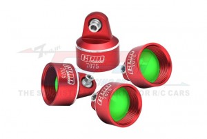 GPM TSDP/CAP ALUMINUM 7075 SHOCK CAPS 8964 FOR TRAXXAS 1/8 6S MAXX SLASH / TRAXXAS 1/10 MAXX W/ WIDEMAXX MONSTER - RED - TSDP/CAP-R