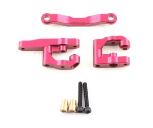Aluminum Steering Set ARA340202 For ARRMA 1/18 GRANITE ARA2102T1 / TYPHON GROM MEGA 380 ARA2106T1 - RED - RS-ARA340202/RE