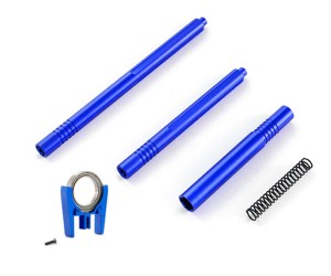 Aluminum Composite Center Slider Driveshaft Support Mount AR310878 AR310884 For ARRMA BIG ROCK / GRANITE / KRATON / VORTEKS / TYPHON / INFRACTION / VENDETTA 3S 4S BLX - BLUE - RS-AR31087884/BU