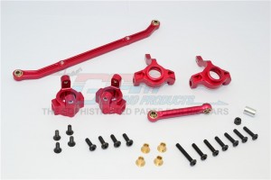 ALLOY FRONT C-HUB & FRONT KNUCKLE ARM (TOE-IN 5 DEGREE) & SCX160 TIE ROD AXIAL SCX10 - SCX019021/5D-R
