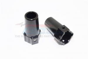 ALLOY REAR AXLE ADAPTERS 1/10 AXIAL SCX10 RC CRAWLER - Black - SCX022-BK