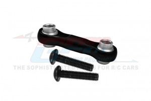 GPM BR024/TR 7075 ALLOY STEERING DRAG LINK LOS234003 FOR LOSI 1/10 BAJA REY DESERT TRUCK LOS03008 - BLACK - BR024/TR-BK