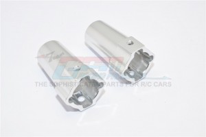 ALLOY REAR AXLE ADAPTERS 1/10 AXIAL SCX10 RC CRAWLER - Silver - SCX022-S
