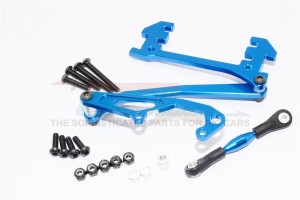 ALLOY SERVO MOUNT WITH PANHARD BAR AXIAL SCX10 - Blue - SCX024A-B